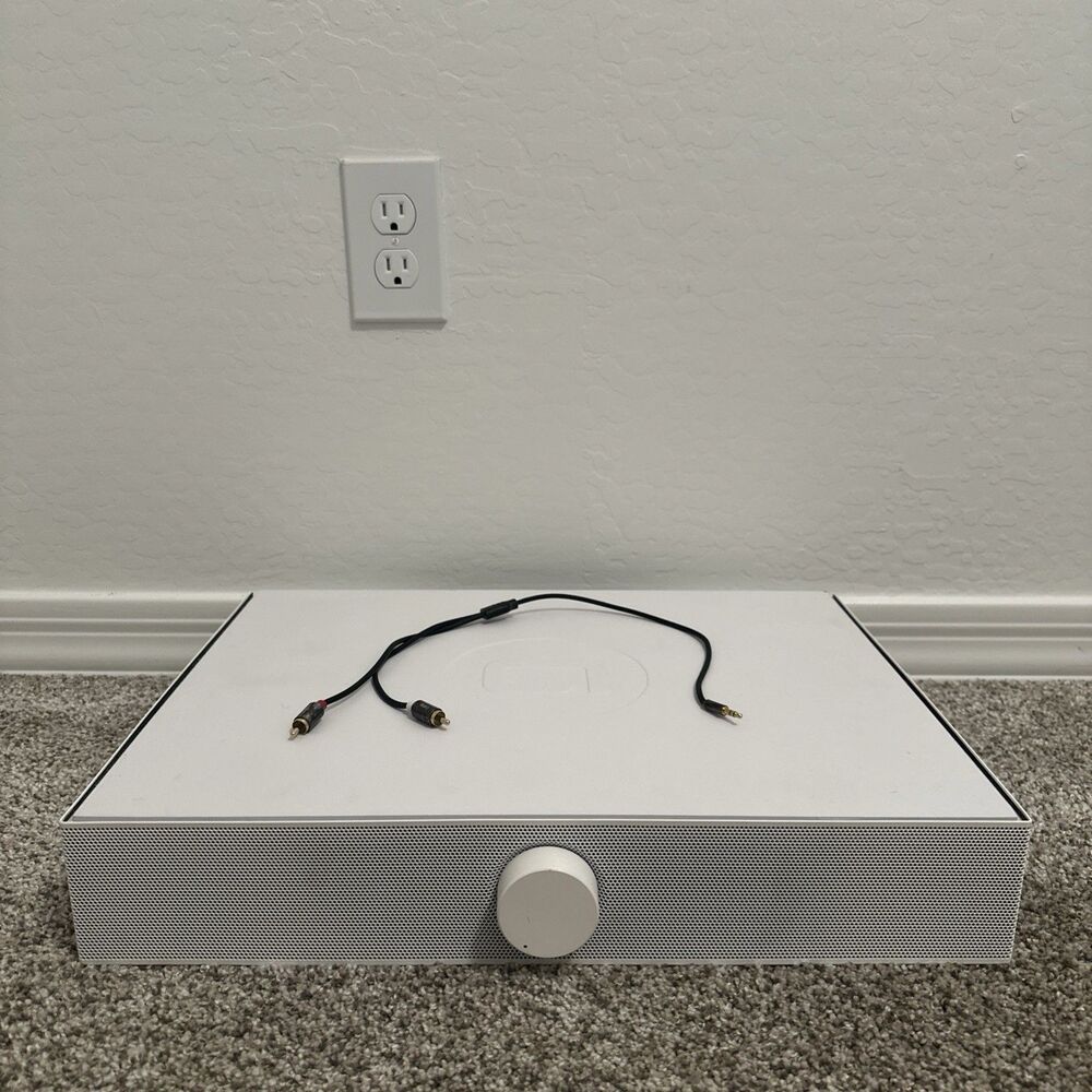 Andover Audio Spinbase Turntable Speaker System - White Tested Working